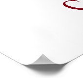 Schwarz-weiß Digital Ink Motivierend Courage Wolf Poster (Ecke)