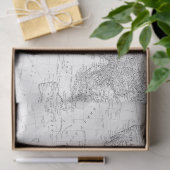 Schwarz-Weiß-Digitale Karte, Design 2 Seidenpapier (Geschenk)