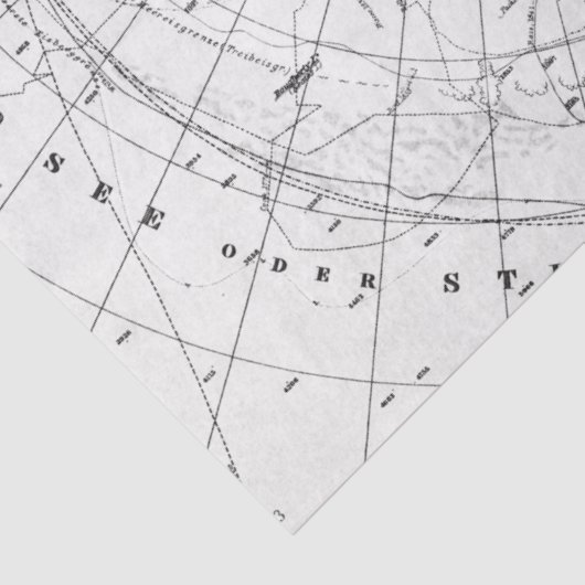 Schwarz-Weiß-Digitale Karte, Design 3 Seidenpapier (Detail)