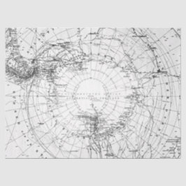 Schwarz-Weiß-Digitale Karte, Design 3 Seidenpapier