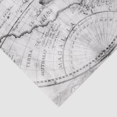 Schwarz-Weiß-Digitale Karte, Design 5 Seidenpapier (Detail)