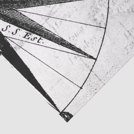 Schwarz-Weiß-Digitale Karte, Design 6 Seidenpapier (Detail)