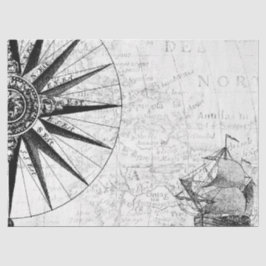 Schwarz-Weiß-Digitale Karte, Design 6 Seidenpapier