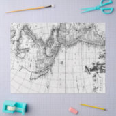 Schwarz-Weiß-Digitale Karte, Design 7 Seidenpapier (Basteln)