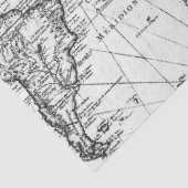 Schwarz-Weiß-Digitale Karte - Design 8 Seidenpapier (Detail)