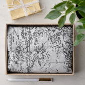 Schwarz-Weiß-Digitale Karte - Design 8 Seidenpapier (Geschenk)