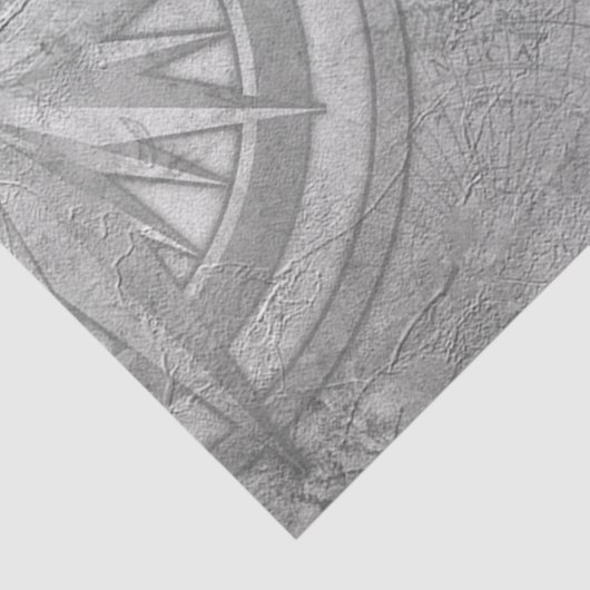 Schwarz-Weiß-Digitale Karte - Design 9 Seidenpapier (Detail)