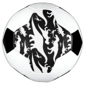 Schwarz-Weiß-Dinosaurier-Muster Fußball (Gedreht)