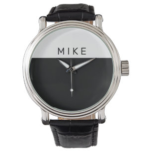 Schwarz/Weiß, DIREKTE Bezeichnung Armbanduhr