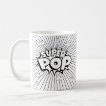 Schwarz-Weiß-DIY-SUPER-POP-Comic-Book-Pop-Art
