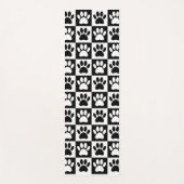 Schwarz-Weiß-Dog-Druck auf den Plätzen Yogamatte (Vorderseite)