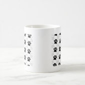 Schwarz-Weiß-Dog-Muster Kaffeetasse (Mittel)