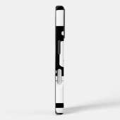 Schwarz-Weiß-Doodles Case-Mate iPhone Hülle (Rückseite / Rechts)