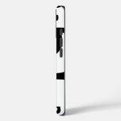 Schwarz-Weiß-Doodles Case-Mate iPhone Hülle (Rückseite / Links)