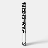 Schwarz-Weiß-Doodles Case-Mate iPhone Hülle (Rückseite / Links)