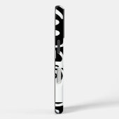 Schwarz-Weiß-Doodles Case-Mate iPhone Hülle (Rückseite / Rechts)