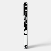 Schwarz-Weiß-Doodles Case-Mate iPhone Hülle (Rückseite / Links)