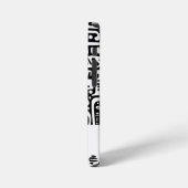 Schwarz-Weiß-Doodles iPhone Hülle (Linke Seite)