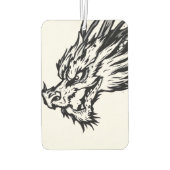 Schwarz-Weiß-Drache Autolufterfrischer (Rückseite)