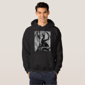 Schwarz-weiß-Drache Hoodie (Vorne ganz)