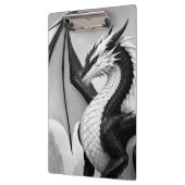 Schwarz-weiß-Drache Klemmbrett (Links)