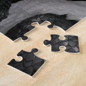 Schwarz-weiß-Drache Puzzle (Seite)