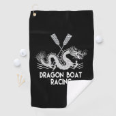 Schwarz-weiß Dragon Boat Racing Sweattuch Golfhandtuch (Insitu)