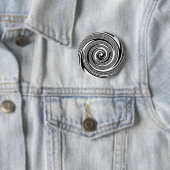 Schwarz-Weiß-Drehmuster Button (Beispiel)