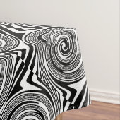 Schwarz-Weiß-Drehmuster Tischdecke (Beispiel)