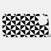 Schwarz-Weiß-Dreieck-Muster Case-Mate iPhone Hülle (Rückseite (Horizontal))