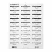 Schwarz-Weiß-Dreieck-Muster Moderne Adresse (Vorne)