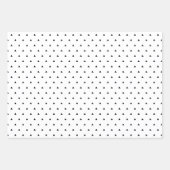 Schwarz-Weiß-Dreieck-Punkte Geschenkpapier Set (Vorderseite 3)