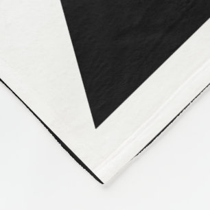 Schwarz-Weiß-Dreiecke-Muster Fleecedecke