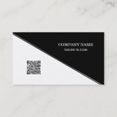 Schwarz-Weiß-Dreiecke Visitenkarte (Rückseite)