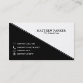 Schwarz-Weiß-Dreiecke Visitenkarte (Vorderseite)