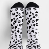 Schwarz-Weiß-Druck-Mustersocken Socken (Oben)