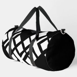 Schwarz-weiß Duffle Bag