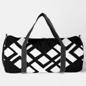 Schwarz-weiß Duffle Bag (Vorderseite)
