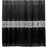Schwarz-Weiß-Duschvorhang Art 1 Duschvorhang (Vorderseite)