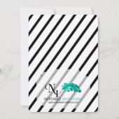 Schwarz-Weiß-edle Weinhochzeit Das Datum speichern Save The Date (Rückseite)