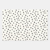 Schwarz-Weiß-Eggshell-Muster Geschenkpapier Set (Vorderseite 2)