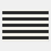 Schwarz-Weiß-Eggshell-Muster Geschenkpapier Set (Vorderseite)