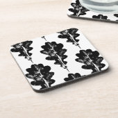 Schwarz-Weiß-Eichenholz Getränkeuntersetzer (Linke Seite)