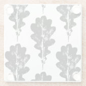 Schwarz-Weiß-Eichenholz Glasuntersetzer (Rückseite)