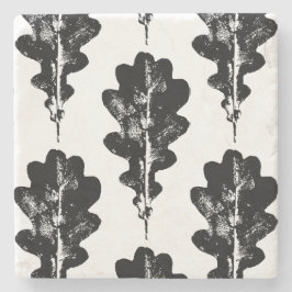 Schwarz-Weiß-Eichenholz Steinuntersetzer