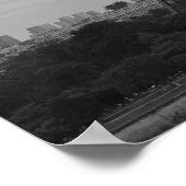 Schwarz-Weiß-Eiffel Poster (Ecke)