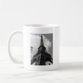 Schwarz-Weiß-Eiffelturm in Paris Kaffeetasse (Links)