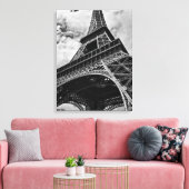 Schwarz-Weiß-Eiffelturm in Paris Leinwanddruck (Insitu (Wohnzimmer))