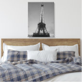 Schwarz-Weiß-Eiffelturm in Paris Leinwanddruck (Insitu (Schlafzimmer))
