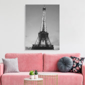 Schwarz-Weiß-Eiffelturm in Paris Leinwanddruck (Insitu (Wohnzimmer))